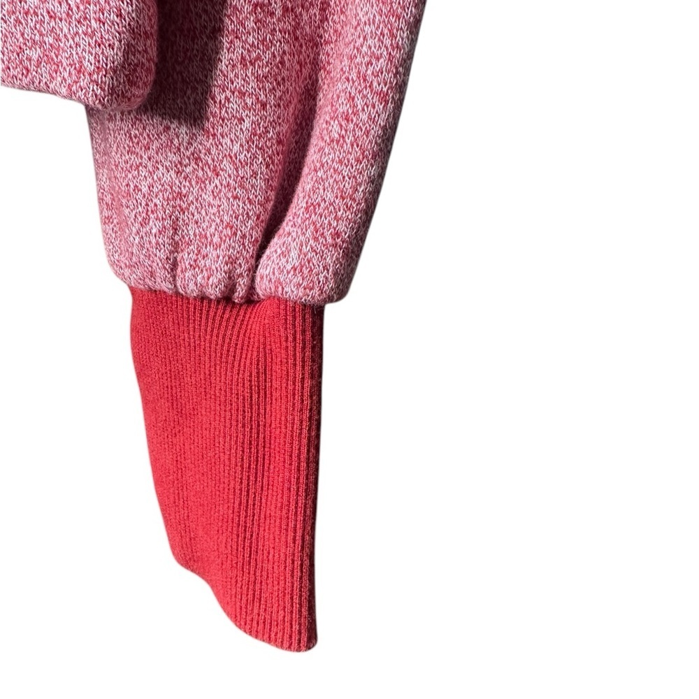 🔴5 for $40 SALE! 
Loft Petites RedPink Puff LgSleeve Fleeced Lined Sweatshirt SP - Picture 7 of 7